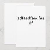 template no customize kaart (Voorkant / Achterkant)