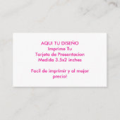 Template para Tarjetas de Presentacion Your design Visitekaartje (Voorkant)