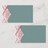 TEMPLATE Rosegold Glitter Folie Look Visitekaartje (Voorkant / Achterkant)