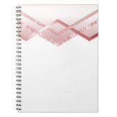 TEMPLATE Rosegoud Glitter Folie Look Notitieboek (Voorkant)