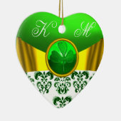 TEMPLATE VAN DE CELTISCHE HARTSHAMROCK VAN ST PATR KERAMISCH ORNAMENT (Rechts)