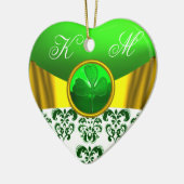 TEMPLATE VAN DE CELTISCHE HARTSHAMROCK VAN ST PATR KERAMISCH ORNAMENT (Links)