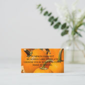TEMPLATE VAN DE POMPKIN HARVEST BUSINESS CARD VISITEKAARTJE (Staand voorkant)