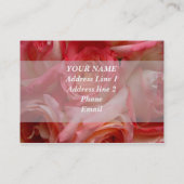 TEMPLATE VAN DE roos FLORAL BUSINESS CARD Visitekaartje (Achterkant)