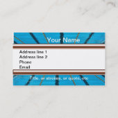 TEMPLATE VAN HET SPROFIEL OF VAN HET ZAKELIJKE KAR VISITEKAARTJE (Achterkant)