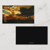 Template voor Afrikaanse bedrijfskaart voor vliegt Visitekaartje (Voorkant / Achterkant)