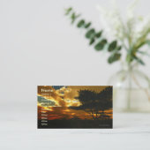 Template voor Afrikaanse bedrijfskaart voor vliegt Visitekaartje (Staand voorkant)