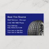 Template voor beste visitekaartjes voor de bandenw (Voorkant)