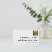 Template voor CNA/Zorgverlener Visitekaartje (Staand voorkant)