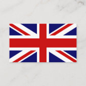 Template voor de Britse vlag van de EU-vlag Visitekaartje (Voorkant)