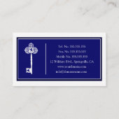 Template voor de Luxe Real Estate Agent Business C Visitekaartje (Achterkant)