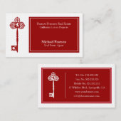 Template voor de Luxe Real Estate Agent Business C Visitekaartje (Voorkant / Achterkant)