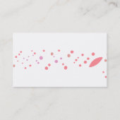 Template voor de voorjaarsblad- en zonnebloempitte visitekaartje (Achterkant)