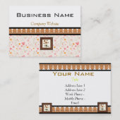 TEMPLATE VOOR DESIGNESS BUSINESS CARD VISITEKAARTJE (Voorkant / Achterkant)