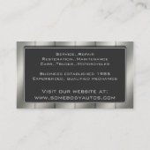 Template voor een automatische handelskaart 19 visitekaartje (Achterkant)