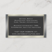 Template voor een automatische handelskaart 20 visitekaartje (Achterkant)