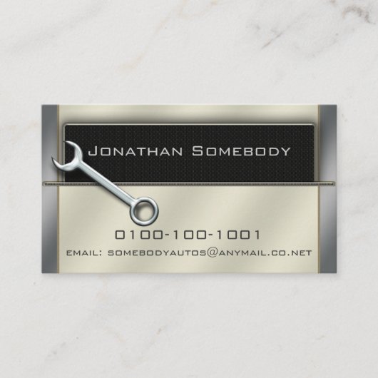 Template voor een automatische handelskaart 20 visitekaartje (Voorkant)