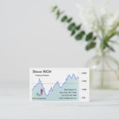 Template voor een beurs visitekaartje (Staand voorkant)