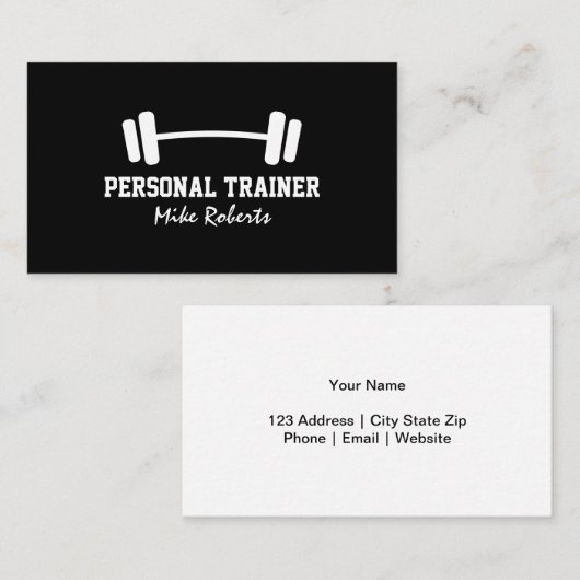 Template voor een dummykaart voor persoonlijke opl visitekaartje (Voorkant / Achterkant)