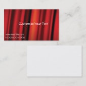 Template voor een roodgordijn met achtergrondkaart visitekaartje (Voorkant / Achterkant)