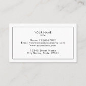 Template voor een visitekaartje onder de vlag van  (Achterkant)