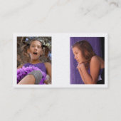 Template voor headshot Actor Business Card Visitekaartje (Achterkant)