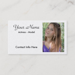 Template voor headshot Actor Business Card Visitekaartje