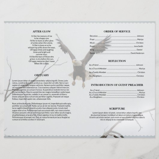 Template voor hemeluitvaart (Achterkant)