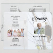 Template voor hemeluitvaart (Voorkant / Achterkant)