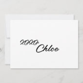 TEMPLATE VOOR HULPBRUIDSMAID VOORSTELKAART KAART (Achterkant)