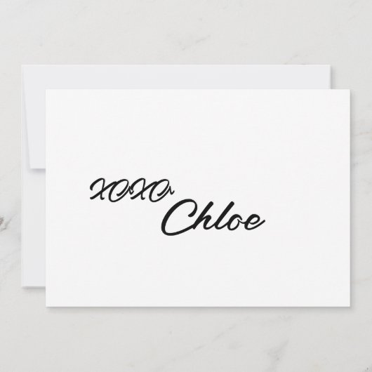 TEMPLATE VOOR HULPBRUIDSMAID VOORSTELKAART KAART (Achterkant)