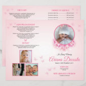 Template voor kinderbegrafenisprogramma | Bewerkba (Voorkant / Achterkant)