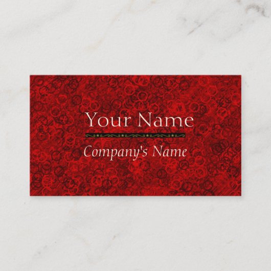 Template voor rode visitekaartjes (Voorkant)