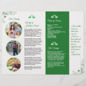 Template voor rouwprogramma flyer (Achterkant)