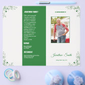 Template voor rouwprogramma flyer (Enkel)