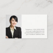 Template voor visitekaartje voor advocaat (Achterkant)