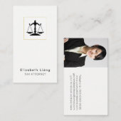 Template voor visitekaartje voor advocaat (Voorkant / Achterkant)