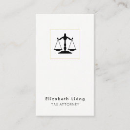 Template voor visitekaartje voor advocaat