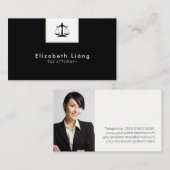 Template voor visitekaartje voor advocaat (Voorkant / Achterkant)