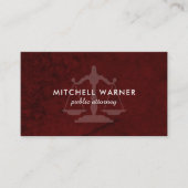 Template voor visitekaartje voor advocaat (Voorkant)