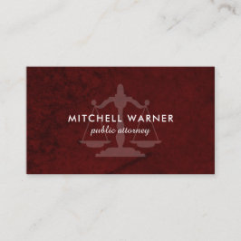 Template voor visitekaartje voor advocaat