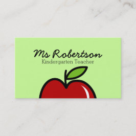 Template voor visitekaartjes voor leerkrachten met