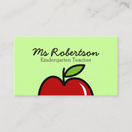 Template voor visitekaartjes voor leerkrachten met