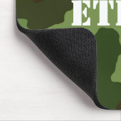 Template White Text on Military Style Camouflage Muismat (Hoek)