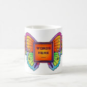 Templated Butterfly & Flower Design COFFEE MOK (Center)