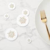 TemplateNF Silver & Gold Snowflakes Table Confetti (Groep)