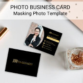 Templates voor maskeringselementen voor visitekaar visitekaartje