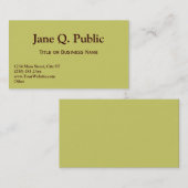 Templates voor visitekaartjes (Voorkant / Achterkant)