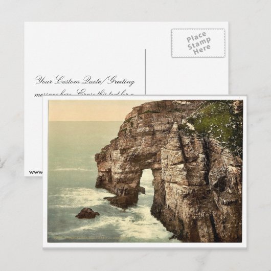 Temple Arch. Horn Head. Co. Donegal, Ierland zeldz Briefkaart (Voorkant / Achterkant)