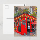 Temple Bar Dublin Ierland Briefkaart (Voorkant / Achterkant)